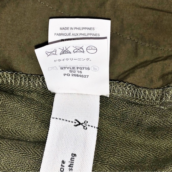 J.Crew 100% Linen Olive Green Linen Style Shorts Size 00 - Picture 9 of 9